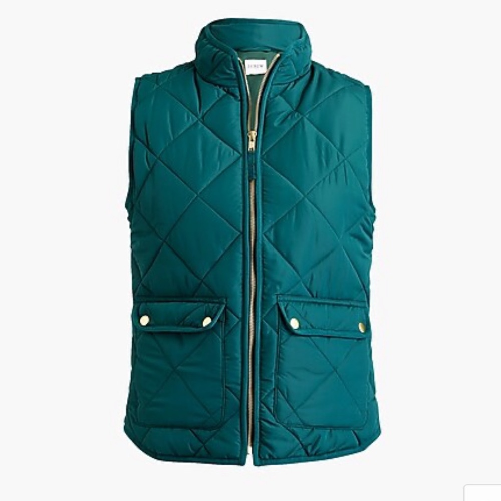 Green J. crew vest